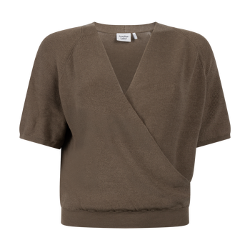 Lini knitted pull s/s - Shitake