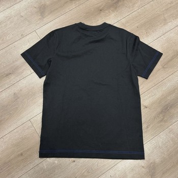 Burberry  Logo Embroidered Cotton Tee Black • Brand New [2648] - view 8