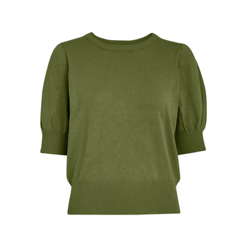 Liva Knit Tee · Cedar Green