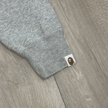 BAPE Heather Grey Pullover Hoodie • Pre-Owned [3831] - view 6