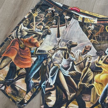 Supreme/Ernie Barnes Baggy Denim Short 'Dance' • Pre-Owned [3030] - view 7