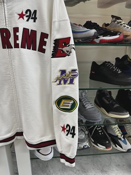 Supreme Mascots Zip Up Sweatshirt White • Pre-Owned [1560] - view 9