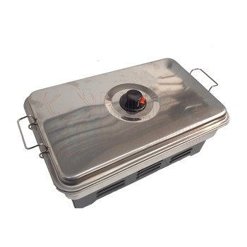 Monster Fish Smoker Double Tray Stainless Steel
