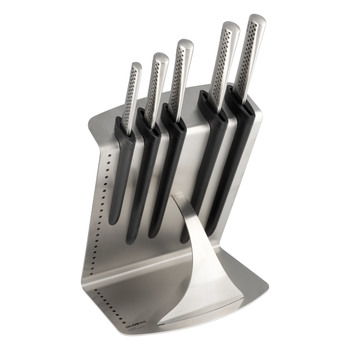 GLOBAL UKON KNIFE BLOCK - 6 PIECE SET
