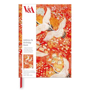 Museums & Galleries - Kimono Cranes Address Book - ADD124-
