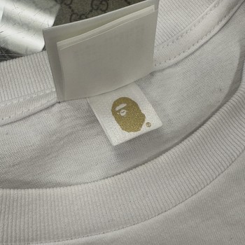 BAPE Check College Tee 'White/Red' • Pre-Owned [4478] - view 6
