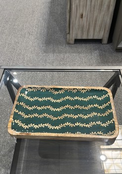 Enameled Green Platter / Small