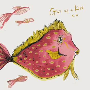 Anna Wright- Give Us a Kiss Fish Gold Foil -SF-080
