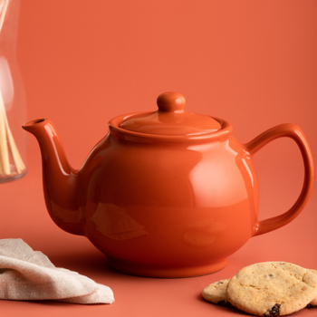PRICE & KENSINGTON BURNT ORANGE 6 CUP TEAPOT