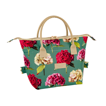 HYDRANGEA CONVERTIBLE LUNCH BAG - TEAL
