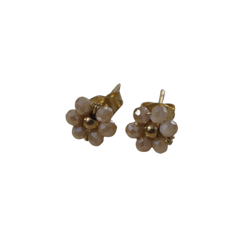 Facet Flower Studs - Silver