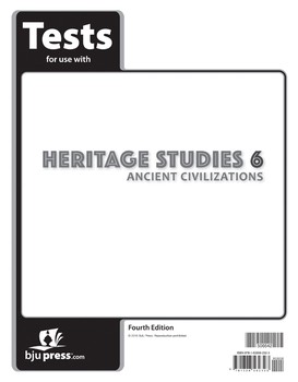 BJU HERITAGE STUDIES 6 ASMTS 4TH ED