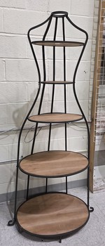 Metal and Wood Mannequin w/Shelves