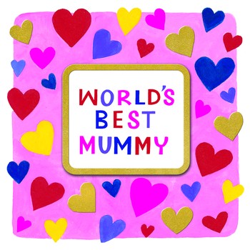 Rachel Ellen - Mother'S Day Rhubarb - World'S Best Mummy/Hearts - Mdrhub01