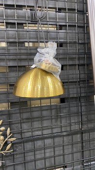 Brass Dome Hardwired Pendant Light