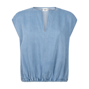 Aurore denim top s/l - Light blue