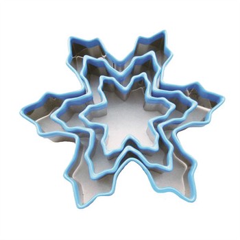 BLUE SNOWFLAKE COOKIE CUTTERS - SET OF 3