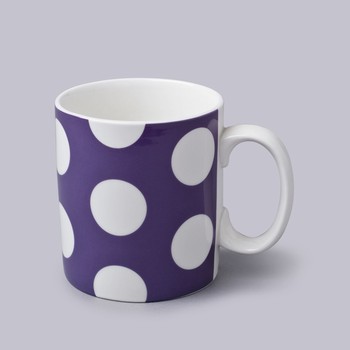 1 PINT MUG - PURPLE DOT