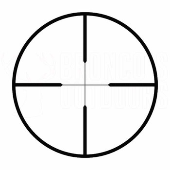 Outdoor Optics 3-9x40 Duplex Matte Scope + Rings