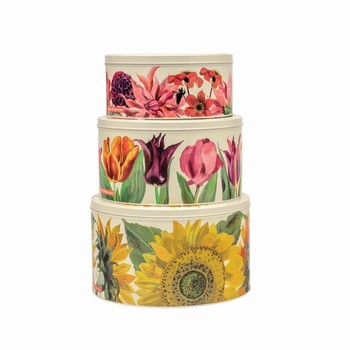 EMMA BRIDGEWATER FLOWERS - SINGLE ROUND CAKE TIN