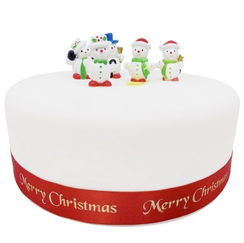 SNOWMAN CAKETOPPERS - SET OF 5