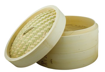 TRADITIONAL BAMBOO STEAMER - 25CM