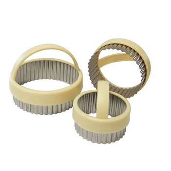 FLUTED PASTRY CUTTERS - SET OF 3