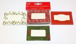 CHRISTMAS JAMPOT LABELS ASSORTED PACK OF 80