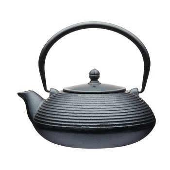 LA CAFETIERE LARGE CAST IRON INFUSER TEAPOT - BLACK