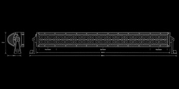 Night Saber Curved Light Bar 800mm 14,400 Lumens