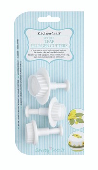 LEAF FONDANT CUTTERS - SET OF 3