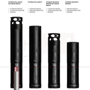 A-TEC Optima 45 Muzzle Brake End Cap .375 Bore
