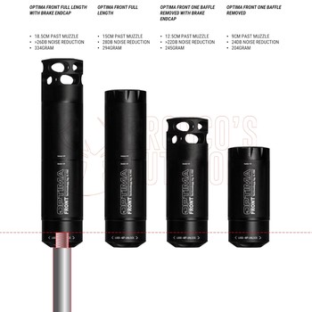 A-TEC Optima 45 Muzzle Brake End Cap .375 Bore