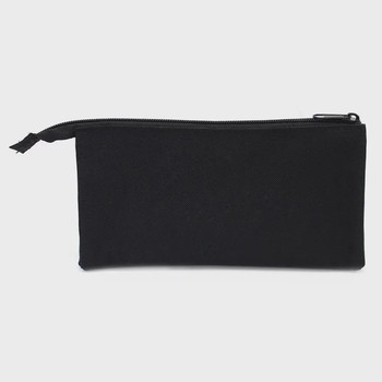 Fashion Stationery - Flat Triple Pocket Pencil Case Black