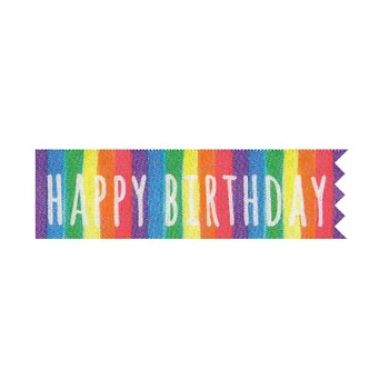 CAKE RIBBON - BIRTHDAY STRIPE