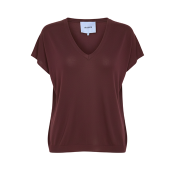 Peyton Batsleeve Knit T-Shirt · Andorra Red
