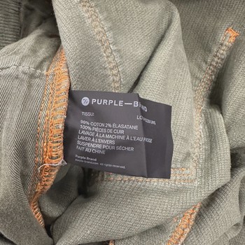 PURPLE BRAND 3-Needle Forest Wash Repair Skinny Jeans • Pre-Owned [9381] - view 9
