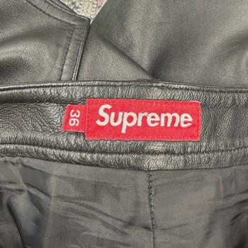 Supreme Leather Double Knee Painter Shorts • Pre-Owned [9710] - view 3