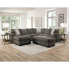 Bailey Charcoal Sectional w/ floating chaise