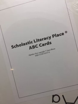 Scholastic Literacy Place ABC Cards