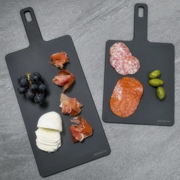 EPICUREAN SERVING BOARD WITH HANDLE - SLATE GREY