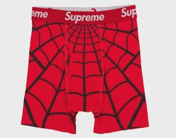 Supreme Hanes Spider-Man Boxer Briefs (2 Pack) Red • Brand New [4055] - view 2
