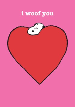 Snoopy i woof you Card - SNOOP101