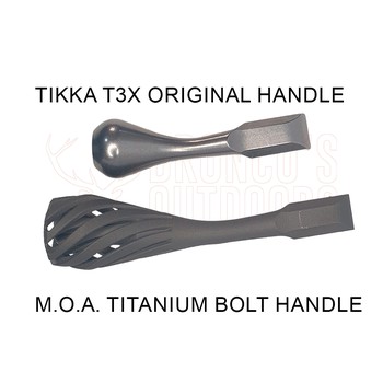 M.O.A. Innovations Titanium Bolt Handle for Tikka T3 T3X