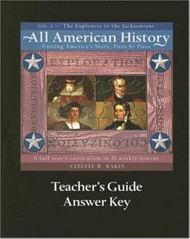 All American History: Teacher's Guide and Answer Key, Vol. 1