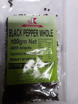 JK Black Pepper Whole 100g