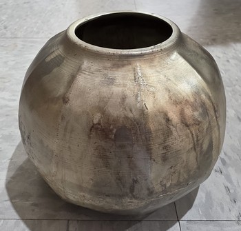 Cobblestone Metal Vase /  Medium