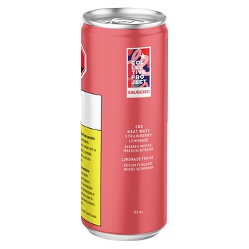 Heat Wave CBG: THC 20:10 Strawberry Lemonade Sparkling Beverage / 355mL / Hybrid