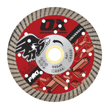 OX - Professional Universal 4.5'' Diamond Blade - 7/8"-5/8" Bore