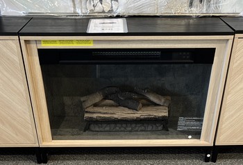 Utah Blonde Fireplace & Two Cabinets